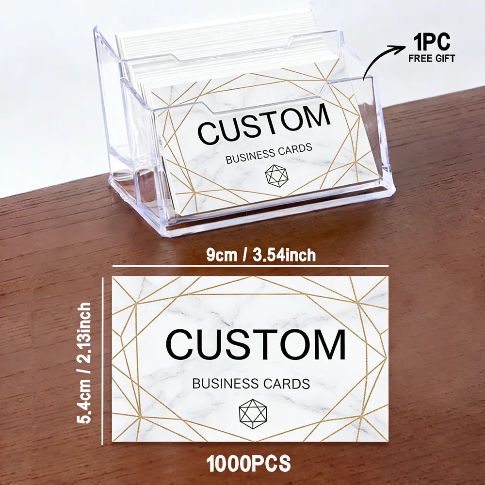 200pcs, Custom Business Cards/Cards, Business Cards, Desktop Business Cards, Thank You Cards, Business Cards, Waterproof Surface