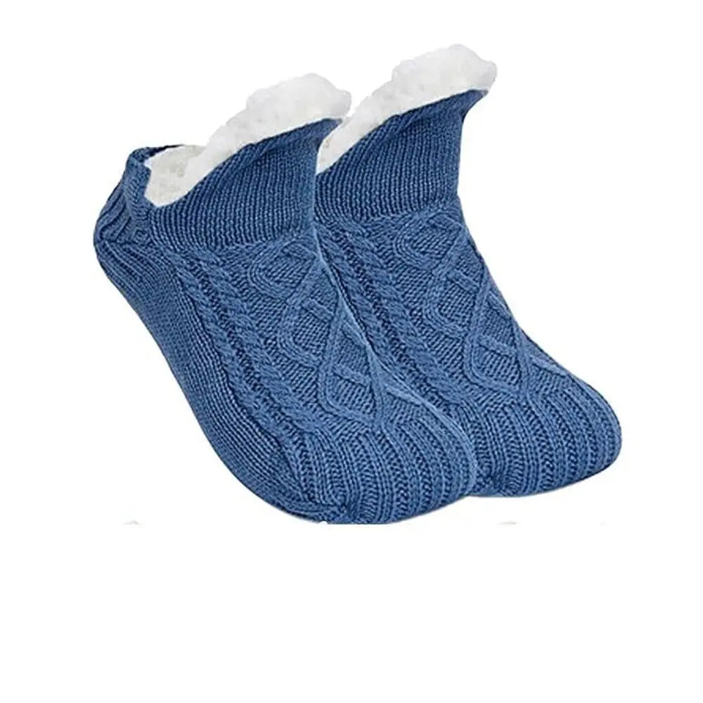 Thickened Thermal Winter Women/Men Cotton Slipper Socks Non Slip Fluffy