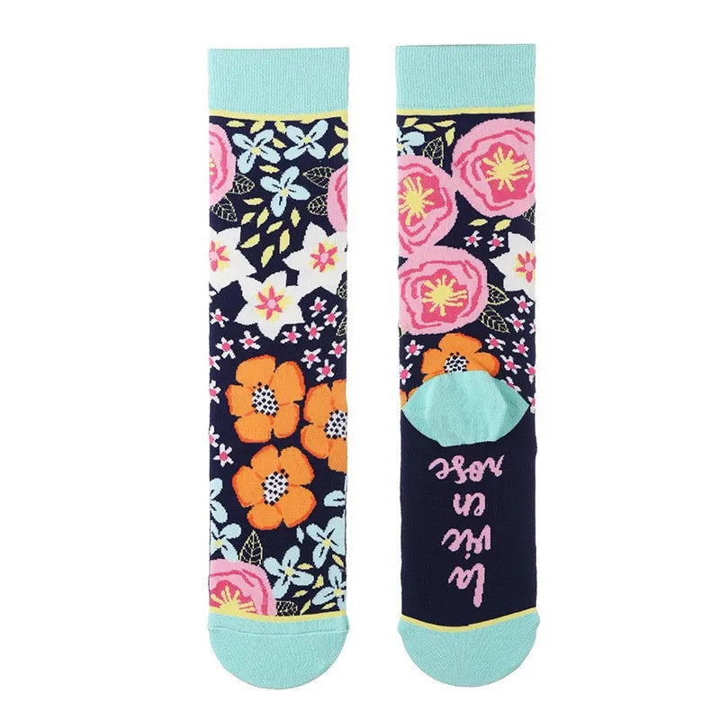 Fashion Colorful Spring Autumn Women's Socks