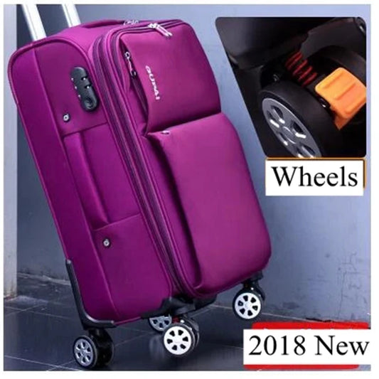 Travel Suitcases 20/22/24 Inch Rolling Luggage Unisex Business Waterproof Travel Bag Luggage Trolley