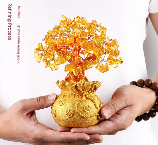 Citrine Fortune Money Tree Decoration