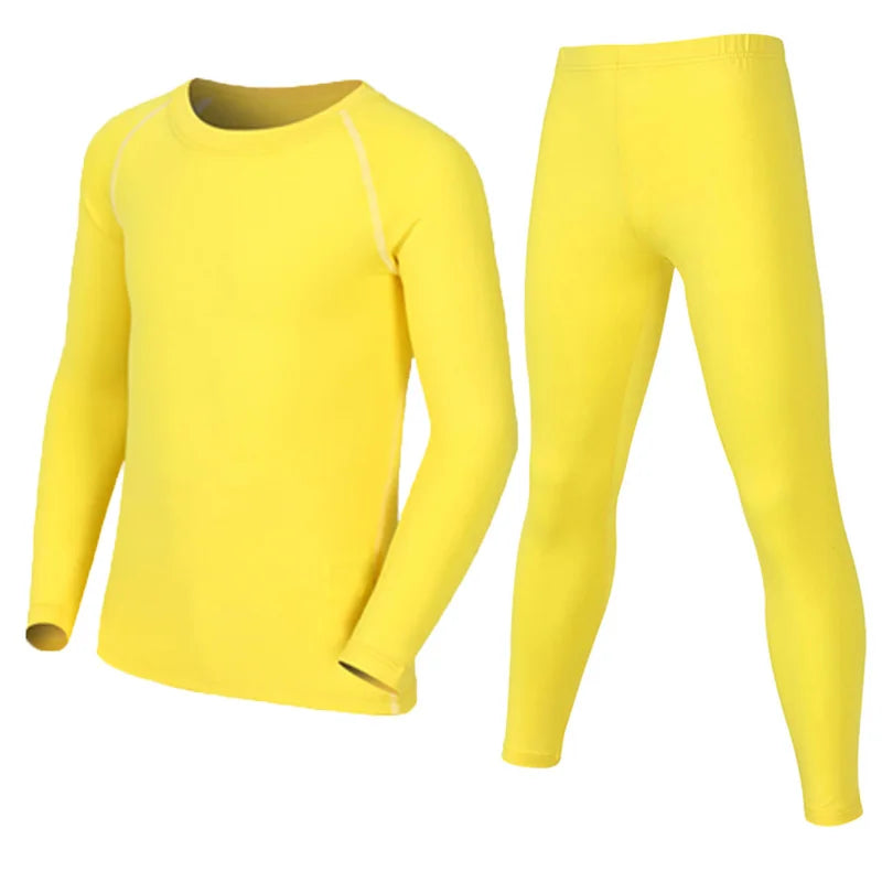 Children Kid Boy Girl Compression Skiing Underwear Set Fitness Ski Snowboarding Sport Running Hiking Exercise Jogging Suit 19