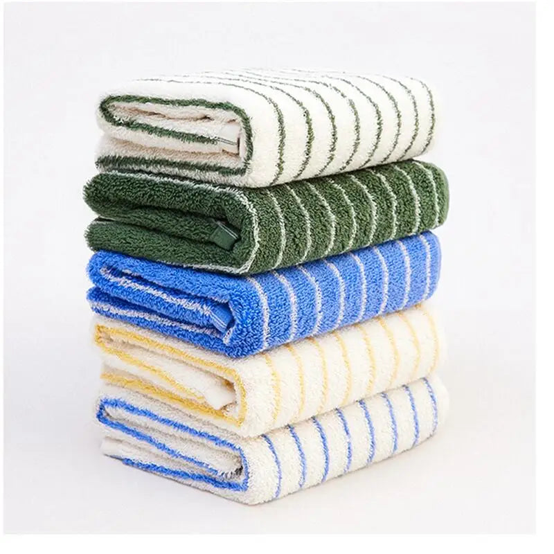 Striped Geometric Rhombuses Cotton Soft Towels
