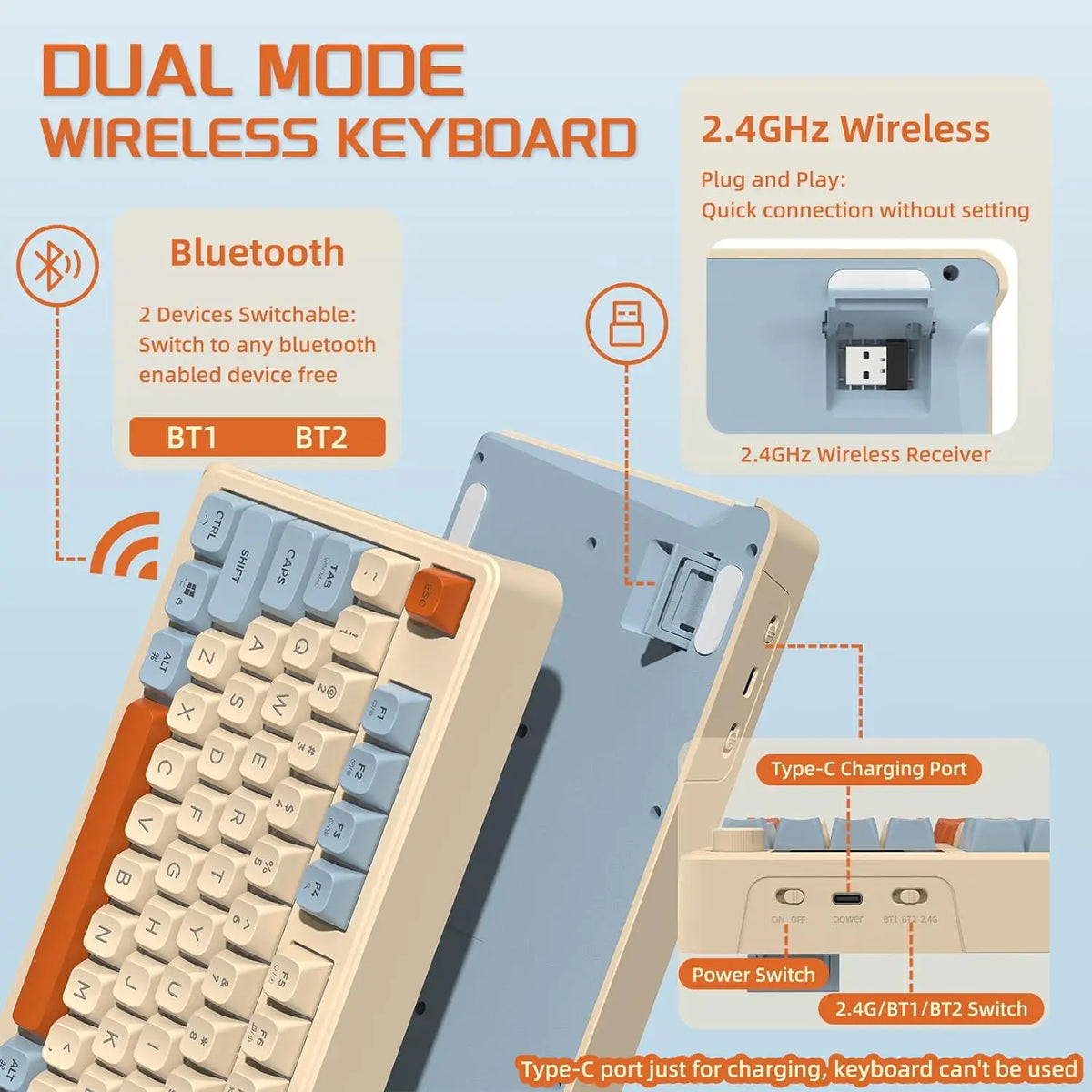 M96 Wireless Gaming keyboard