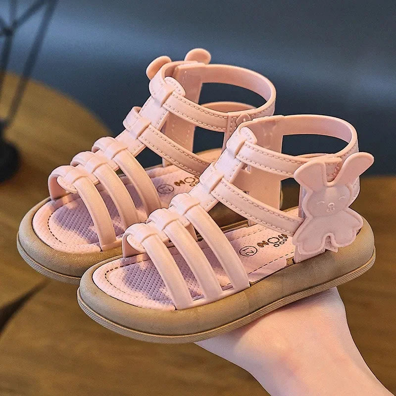 Summer Girls Soft Bottom Sandals Open-toe 1-3 yrs