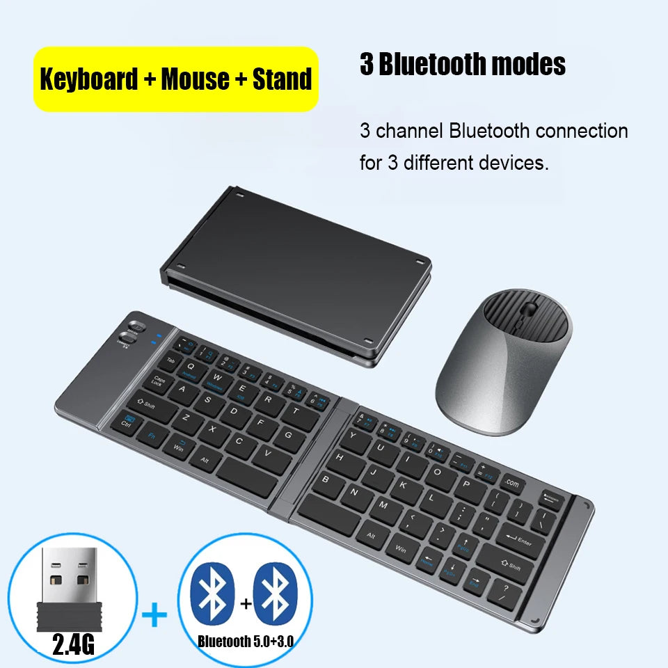 HKYC Bluetooth 2.4G keyboard and mouse set