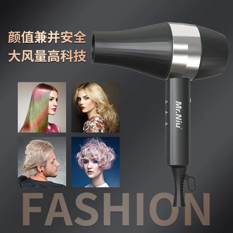 Professional Ionic Hair Dryer | Powerful Blow Dryer with Fast Heating, Hot & Cold Settings, Air Collecting Design