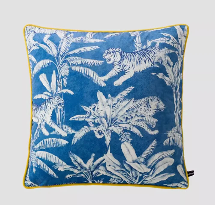 Home Gorgeous Cushion Cover Oriental Mystical Animals Print Ancient Style Decorative Pillow Case 50x50cm
