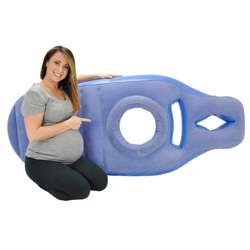 Inflatable Pregnancy Pillow Yoga Mat, Maternity Body Bed Pillow, Sleeping Mat for Pregnant Women