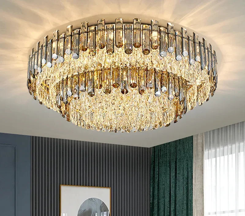 Luxury Crystal Ceiling Chandeliers for Home Hotel Restaurant Villa LED Light
