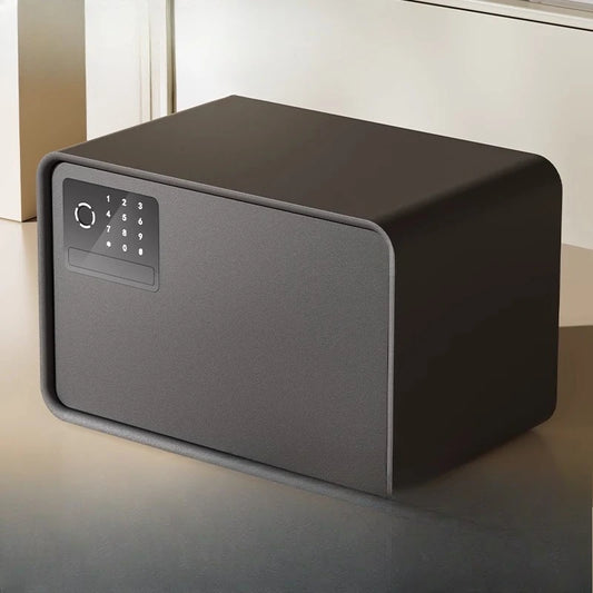 Safe deposit box household small fingerprint password automatic door opening 20/25cm anti-theft password key safe
