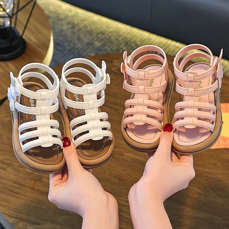 Summer Girls Soft Bottom Sandals Open-toe 1-3 yrs