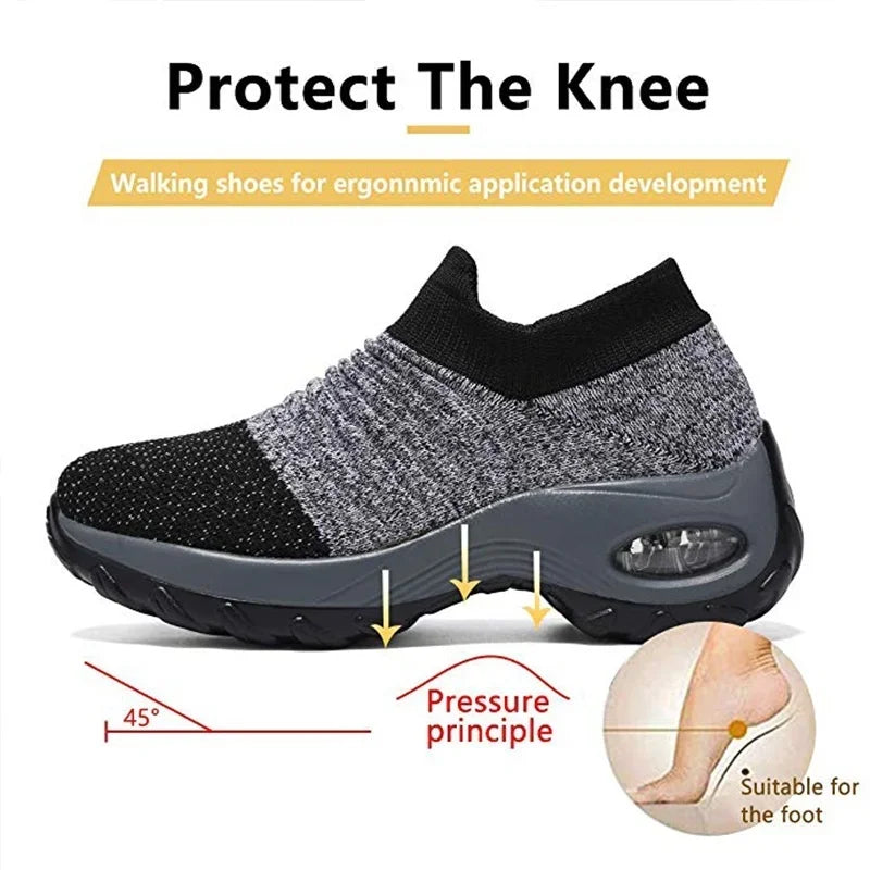 Women Fashion Comfort Sneakers Mesh Breathable Cushion