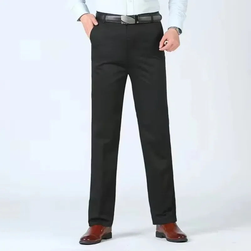 Summer Thin Autumn Thick Cotton Straight Loose Suit Pants