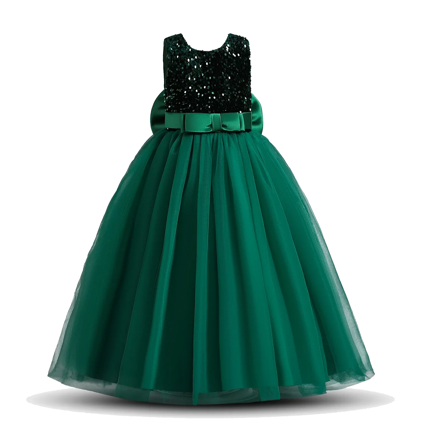 Elegant Girls Long Sequin Princess Dresses