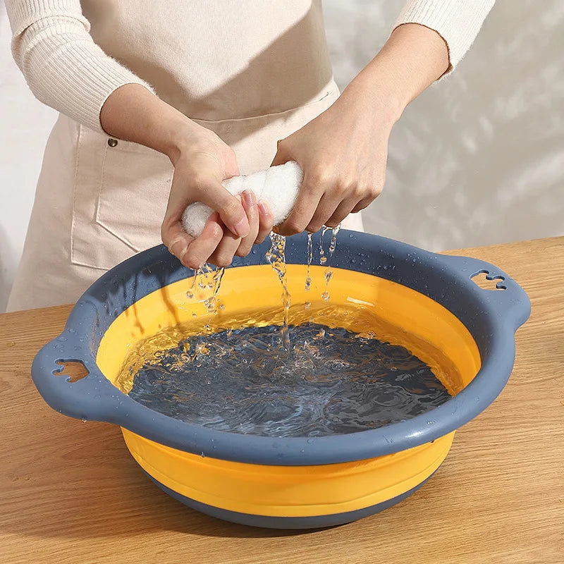 1-4PCS Foldable Travel Laundry Foot Washing Plastic Basin