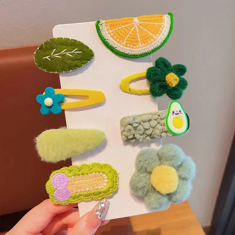Children's Plush Hairpins Clip Side Barrettes