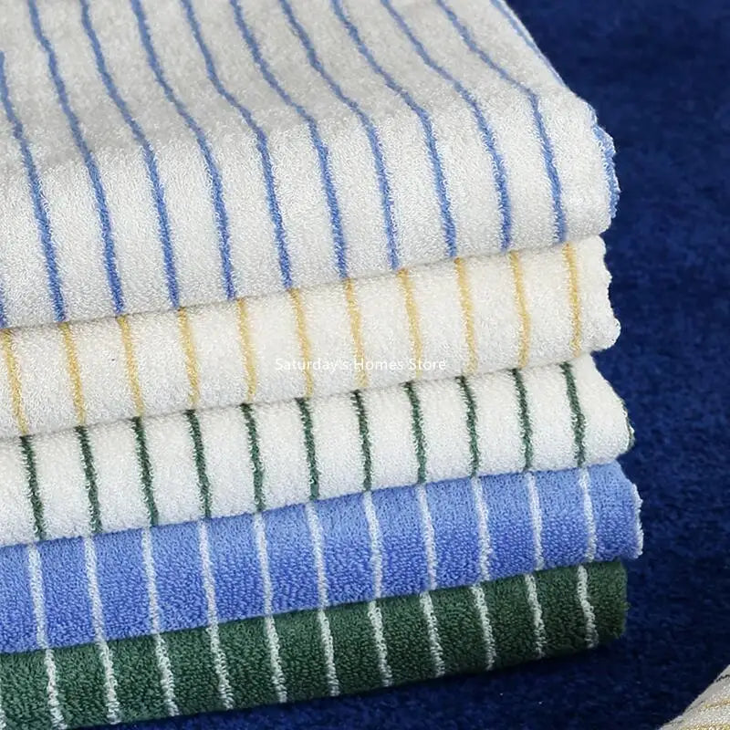 Striped Geometric Rhombuses Cotton Soft Towels