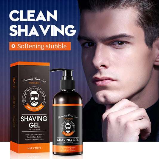 210g Men's Shaving Cream Shaving Soap Foaming Lather Natural Beard Professional Conditioner Razor Barber Salon Tool