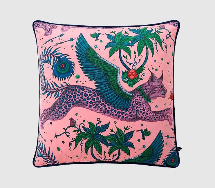 Home Gorgeous Cushion Cover Oriental Mystical Animals Print Ancient Style Decorative Pillow Case 50x50cm