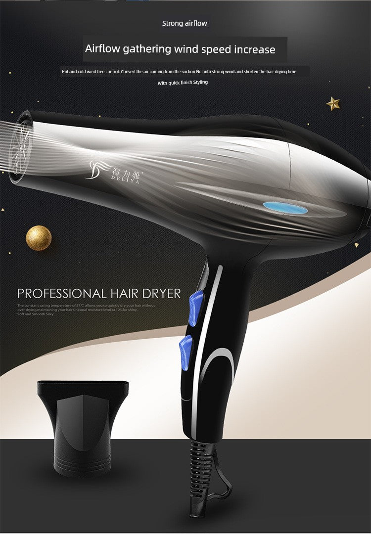 Large Hair Dryer Hot and Cold Hair with High Power For Home