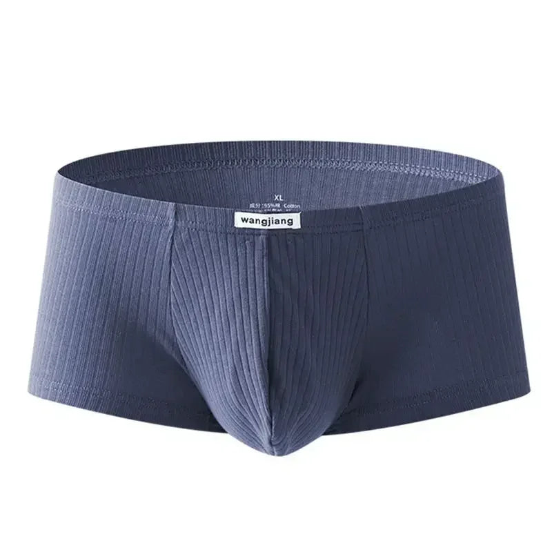 Men's Low-Rise Breathable Underwear Elastic Trunks Shorts U Convex Underpants