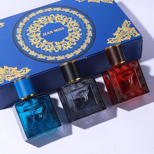 90ml Men Perfume Gift Box 3pcs Set Charming Man Colognes Lasting Fragrance