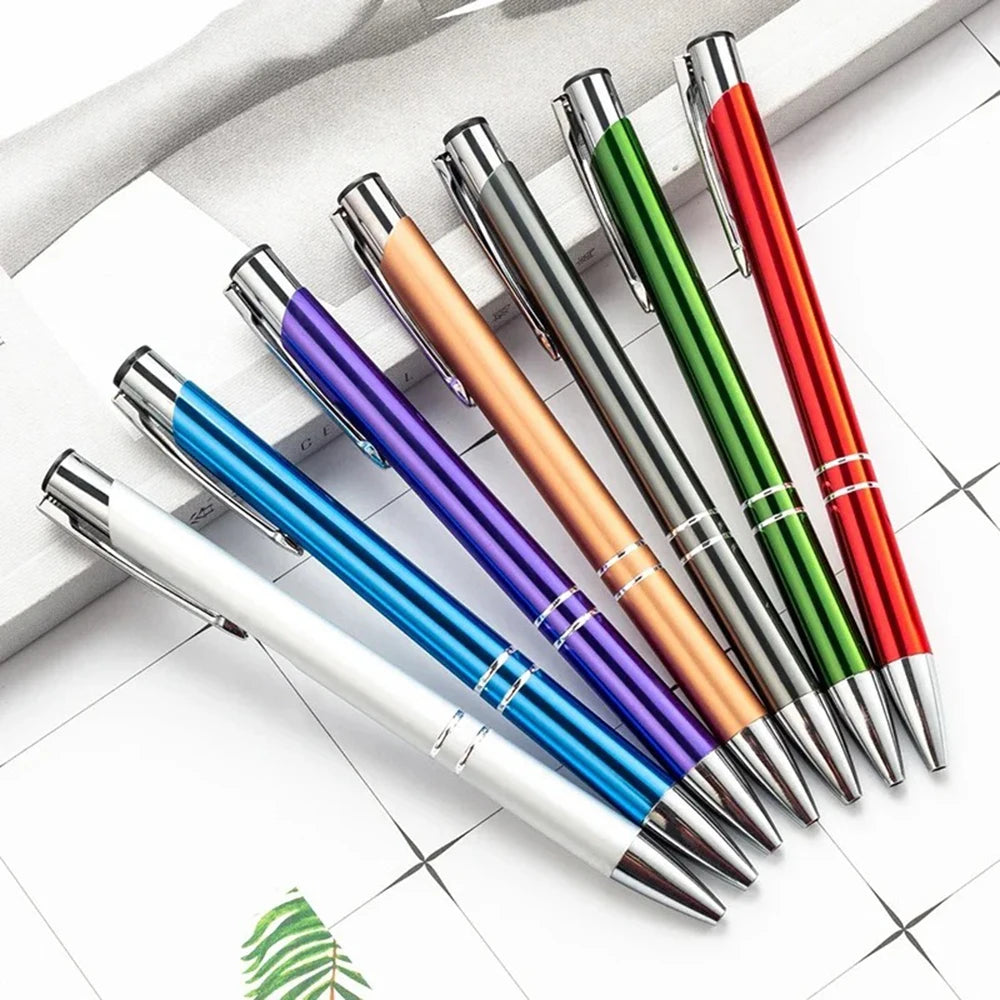 100 50 20 Pcs Custom Ballpoint Pen Metal Pen Support Custom Logo Advertising Wholesale Personalized Pen Advertising Gift