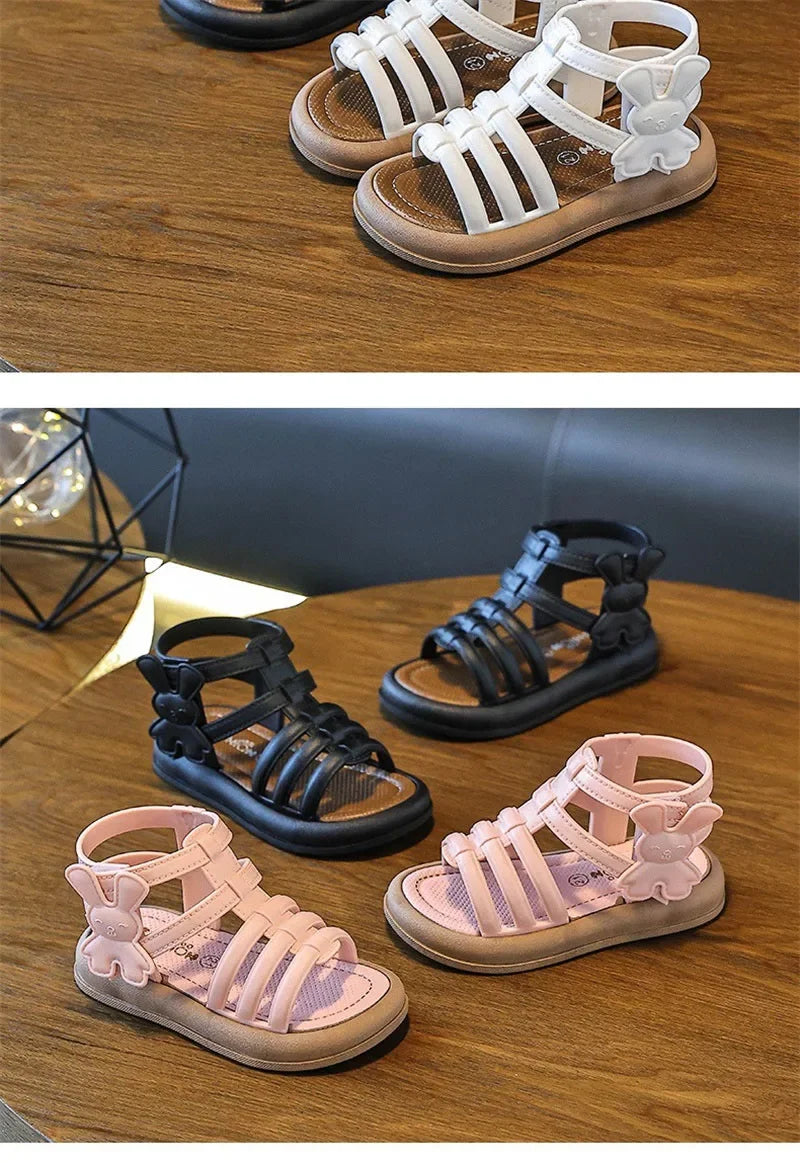 Summer Girls Soft Bottom Sandals Open-toe 1-3 yrs