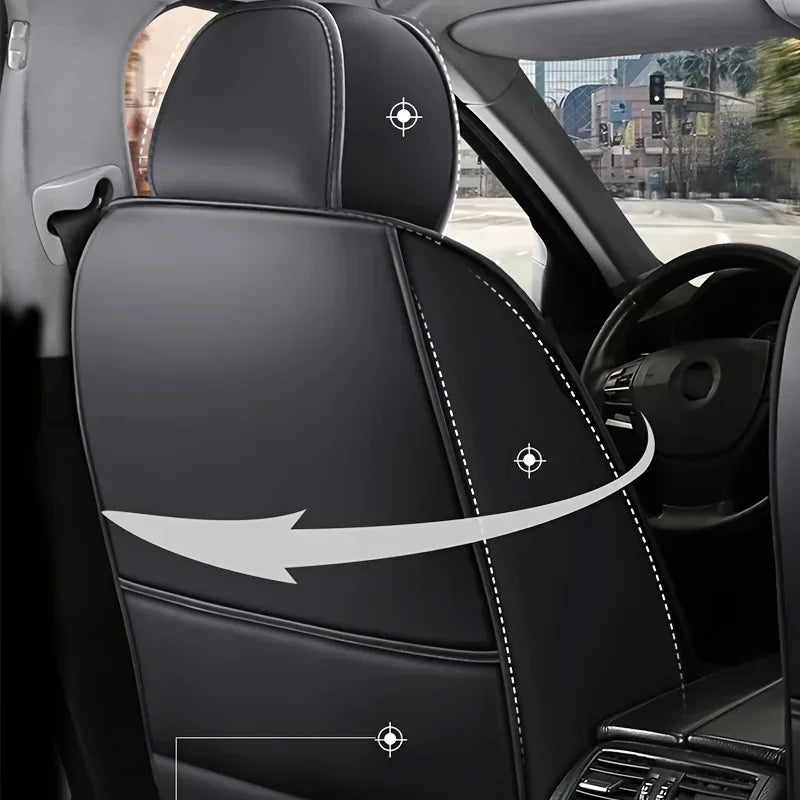 Car seat cushion four season universal new summer all inclusive seat cover leather ice silk car seat cushion fully enclosed seat