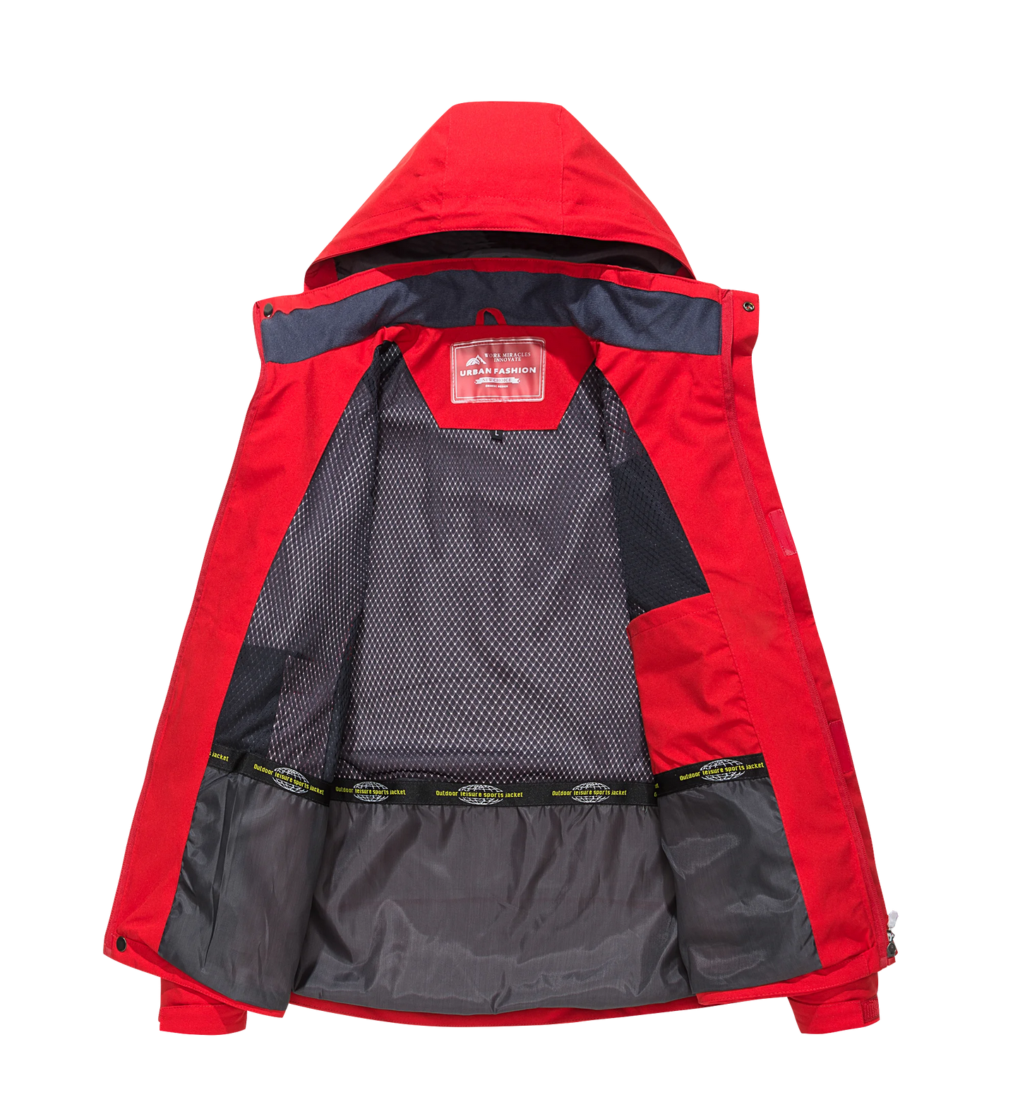 Men's Waterproof Hiking Jacket Large Size Windproof Windbreaker