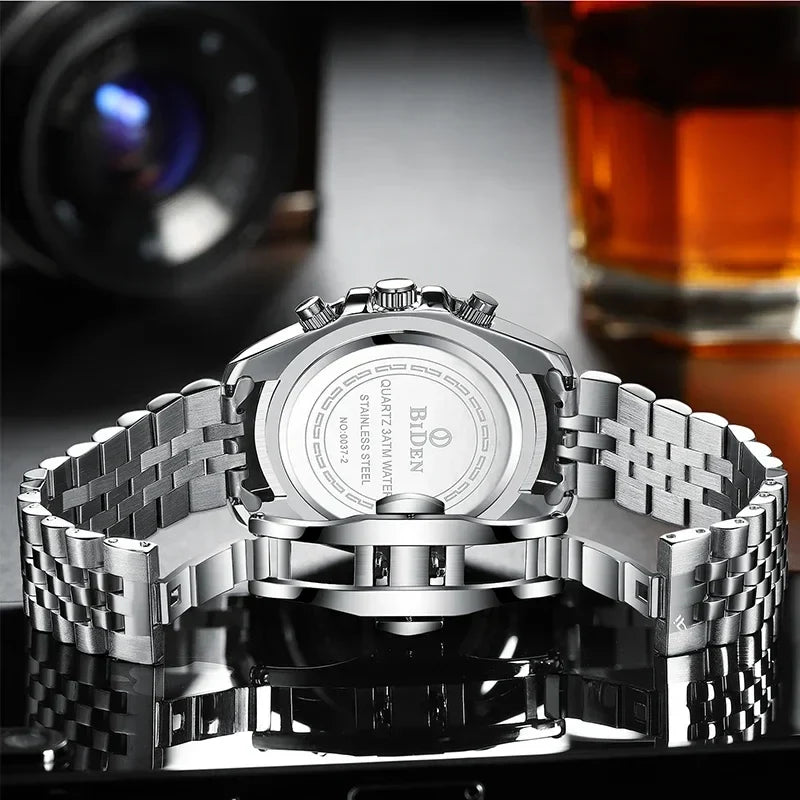 Men's Lightweight Round Quartz Watch – Luxury Dress Watch