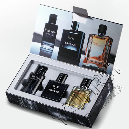 High Quality Men's Perfume 90ml Gift Box 3pcs Set Colognes Scent