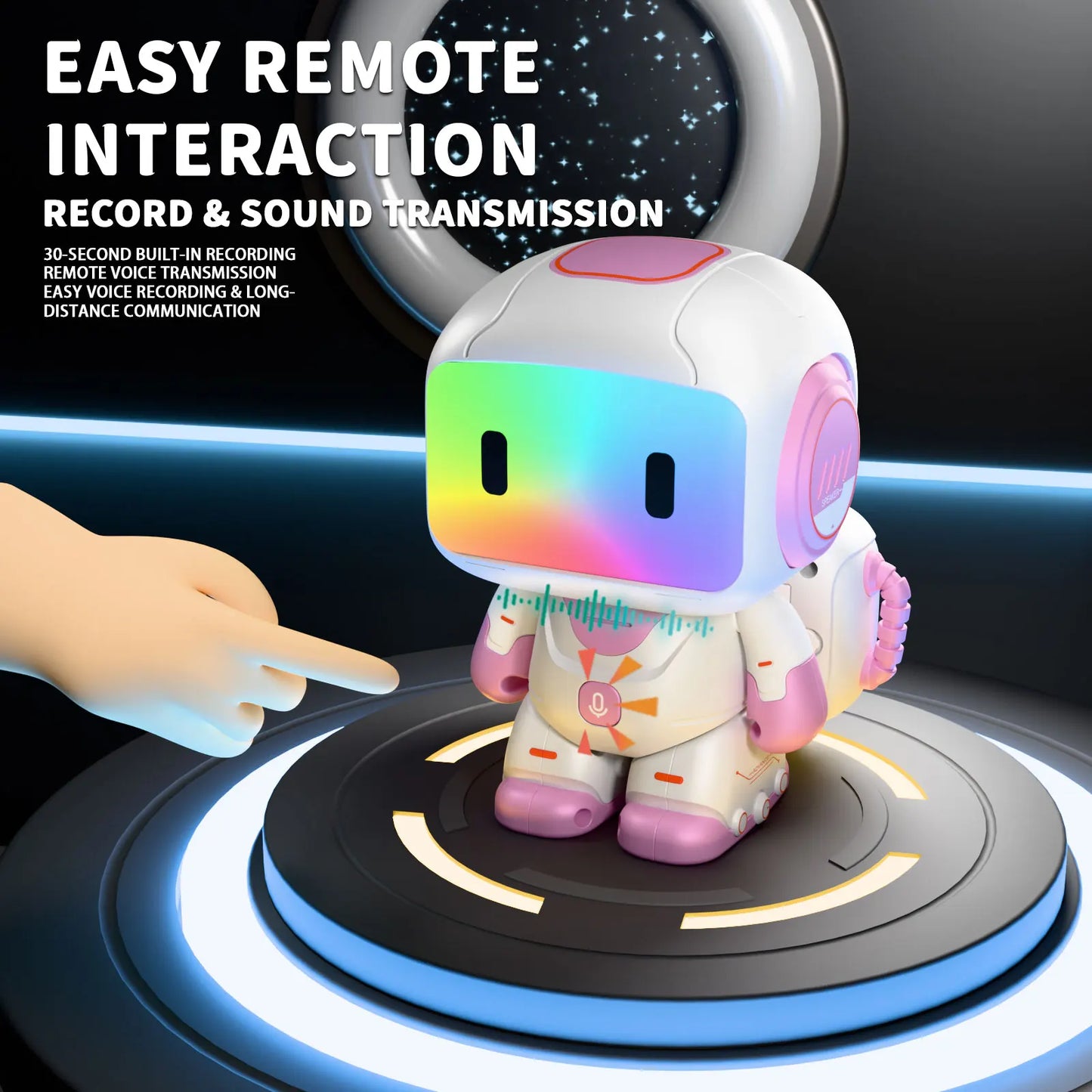 Intelligent remote control robot, interactive recording, lighting, music, dance toys, birthday gifts for boys and girls