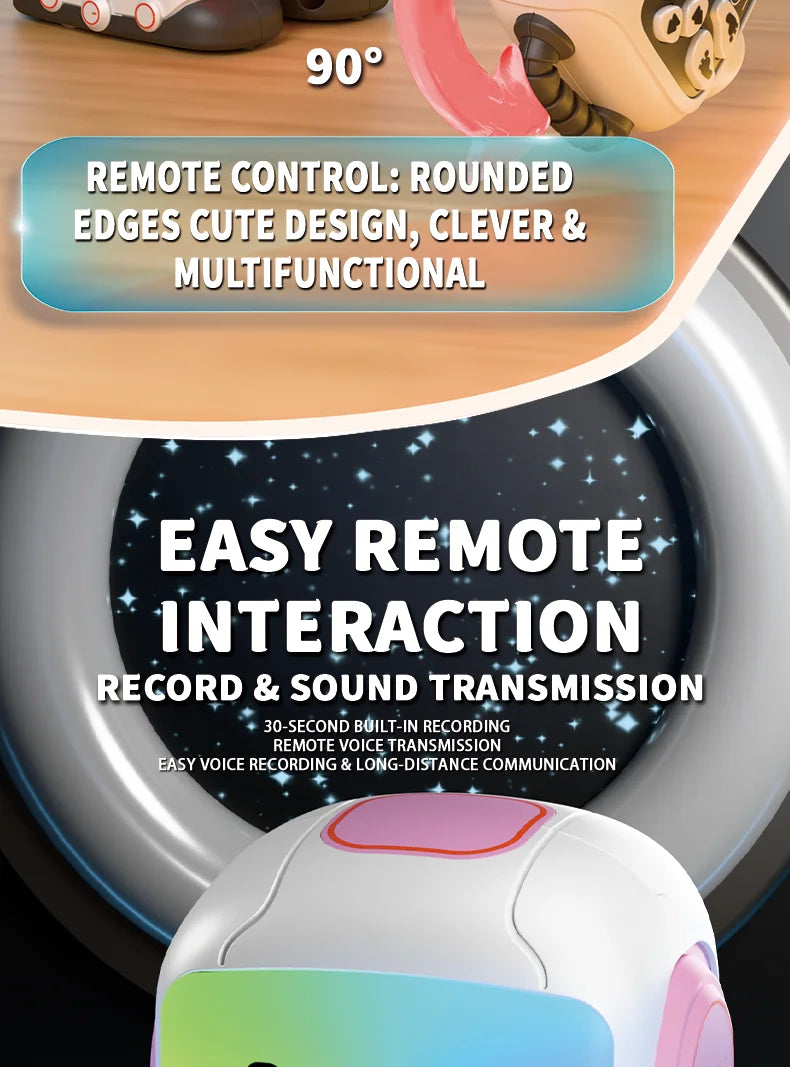 Intelligent remote control robot, interactive recording, lighting, music, dance toys, birthday gifts for boys and girls