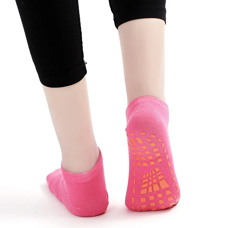 Indoor Unisex Adult/Children Silicone Non Slip Cotton Foot Massage Ankle Socks