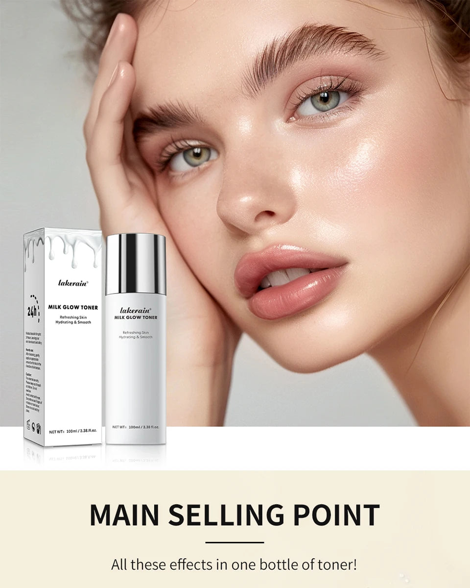 Milk Toner & Moisturizing Lotion Set Long Lasting Hydrating Oil Control Soothing Skin SPF10 Sunscreen Suitable For All Skin Type