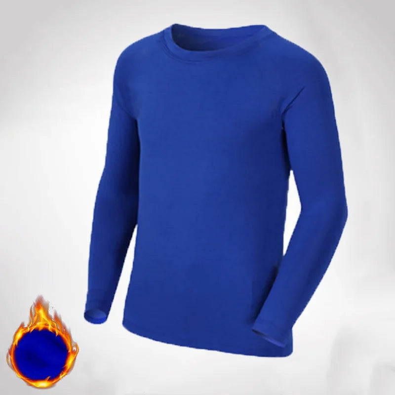 Kids Children Boy Girl Compression Running Long T Shirt Fitness Sport Basketball Football Gym Sportswear Soccer Clothes 25