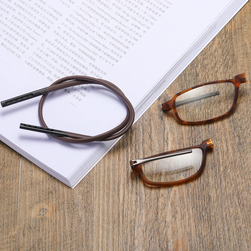 DML Ultralight Reading Men Women Glasses Hanging Stretch Anti-fatigue Presbyopia Unisex Glasses Diopter +1.5+3.5