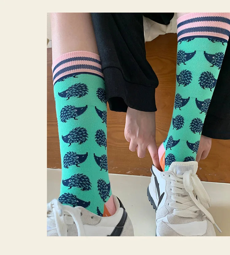Fashion Colorful Spring Autumn Women's Socks