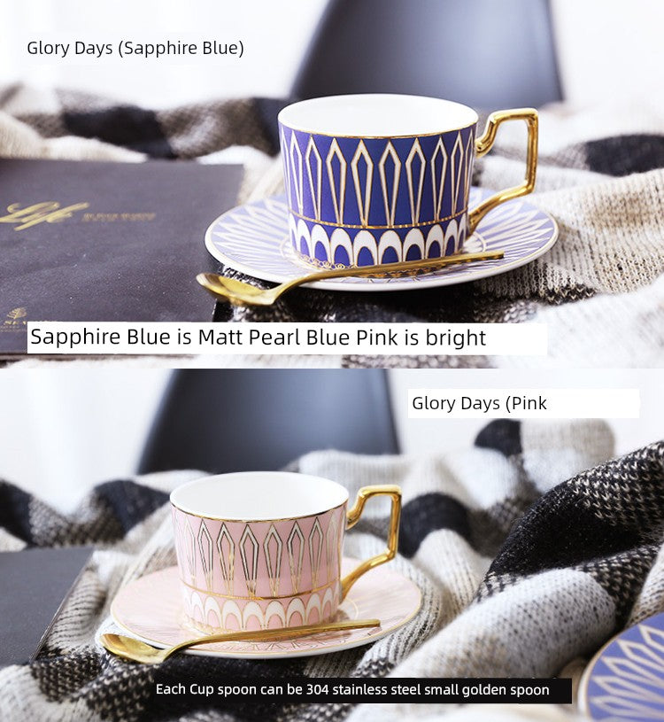 Luxury Gold Plated Ceramic Dinnerware