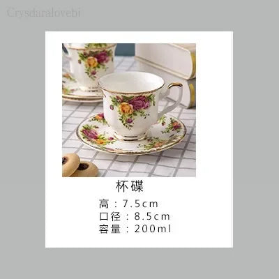 English Bone China Coffee cup Afternoon Tea cup Old Town Rose European Coffee Cup Plate Wedding Birthday Gift