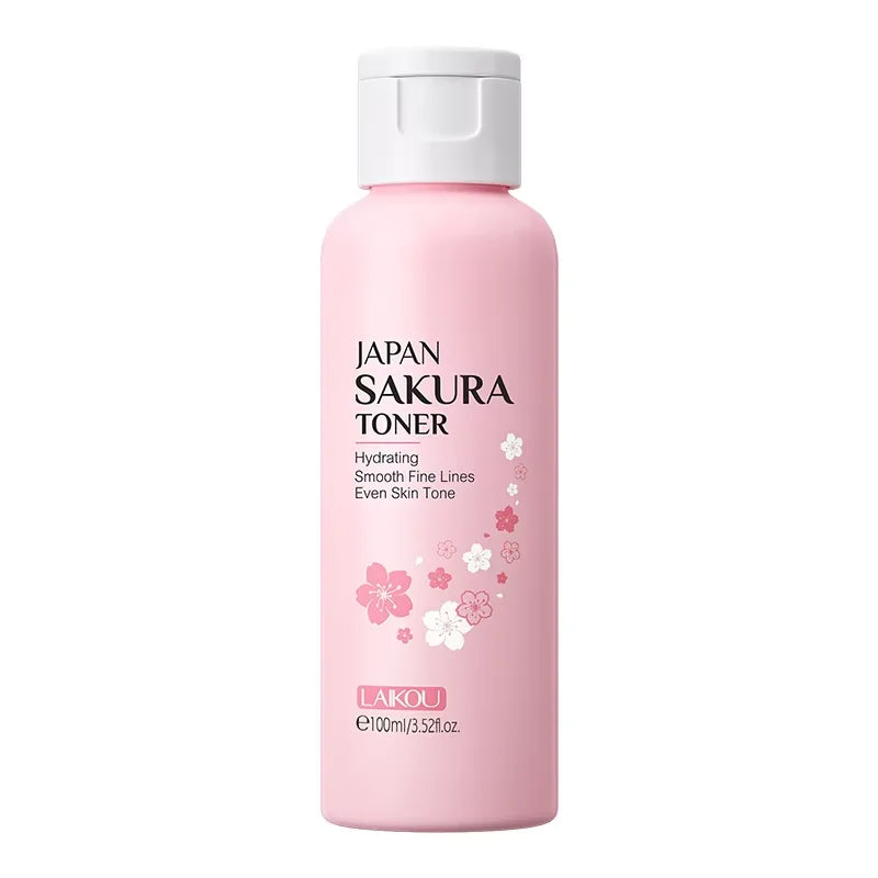 LAIKOU Japan Sakura Toner with Niacinamide Hyaluronic Acid Vitamin C 100ml - Moisturizing Refreshing Gentle
