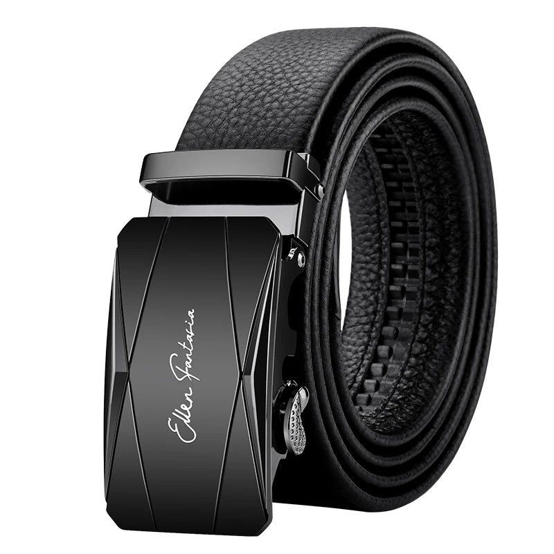 Men's Genuine Leather Belt Adjustable Waistband