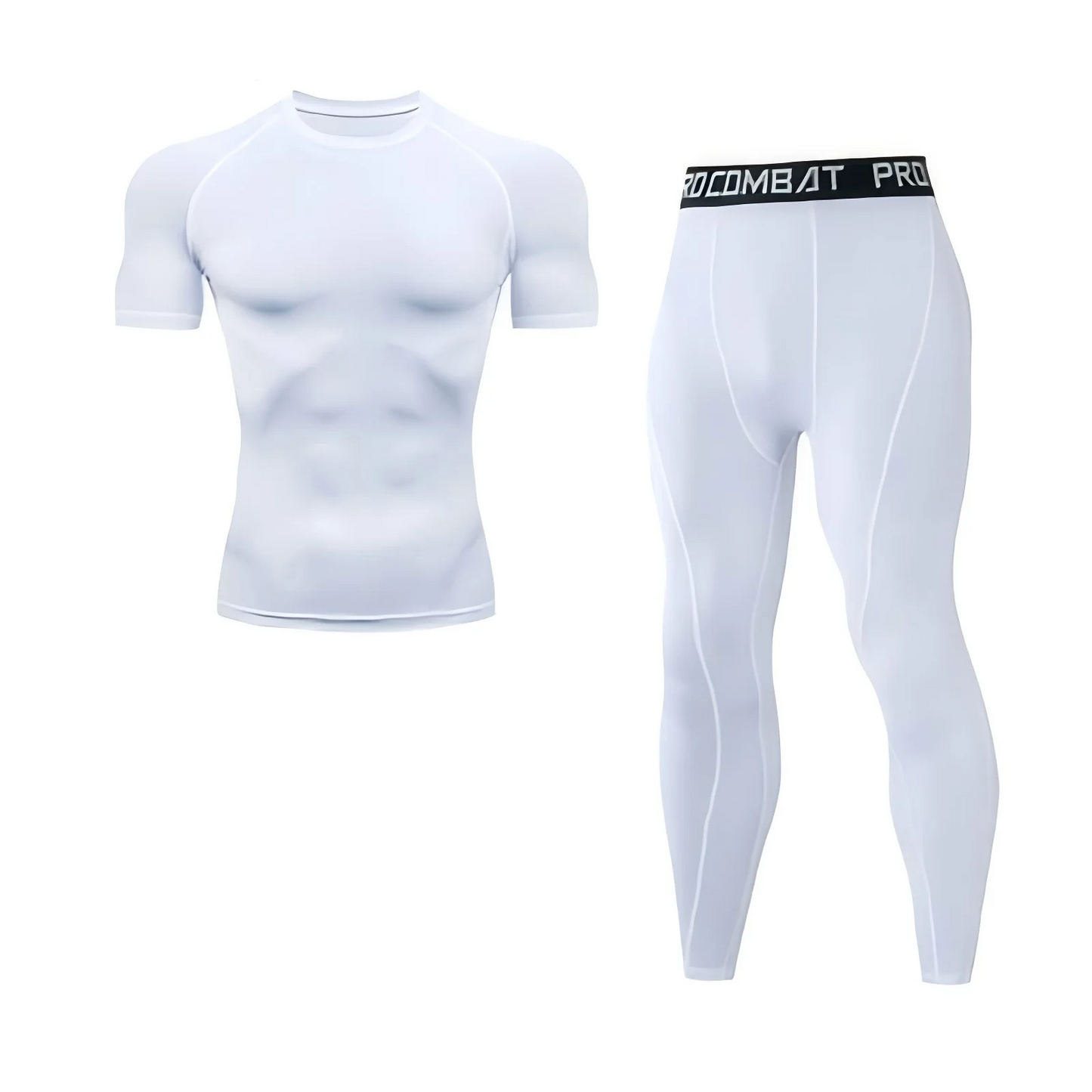 2-piece men's warm corset Ski warm suit jacket and trousers fitness running yoga athletes sports pants