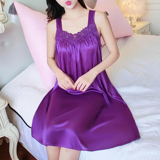 Women Summer Pajama Night Dress Comfortable Gown
