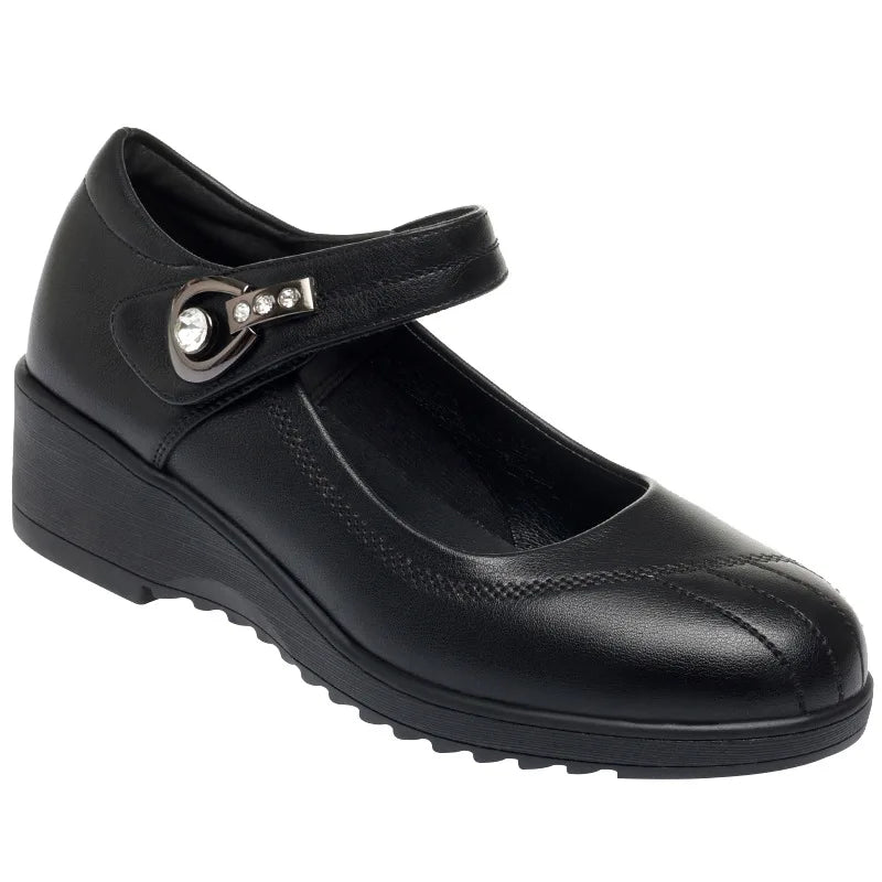 Women's Wedge Anti-slip Comfortable Soft Leather Shoes