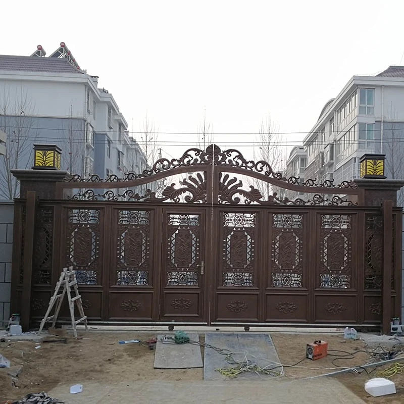 Gate villa aluminum courtyard European style garden gate manufacturer supply