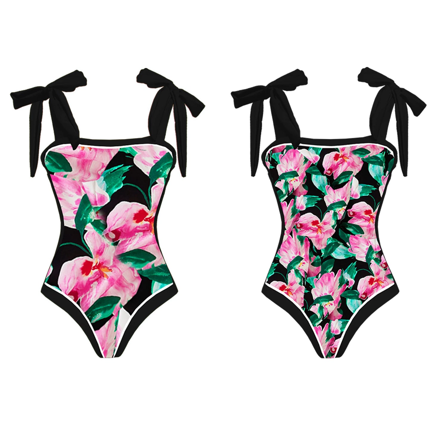 2-Piece Shoulder Ruffle Swimsuit With Cover Up Sexy Beachwear