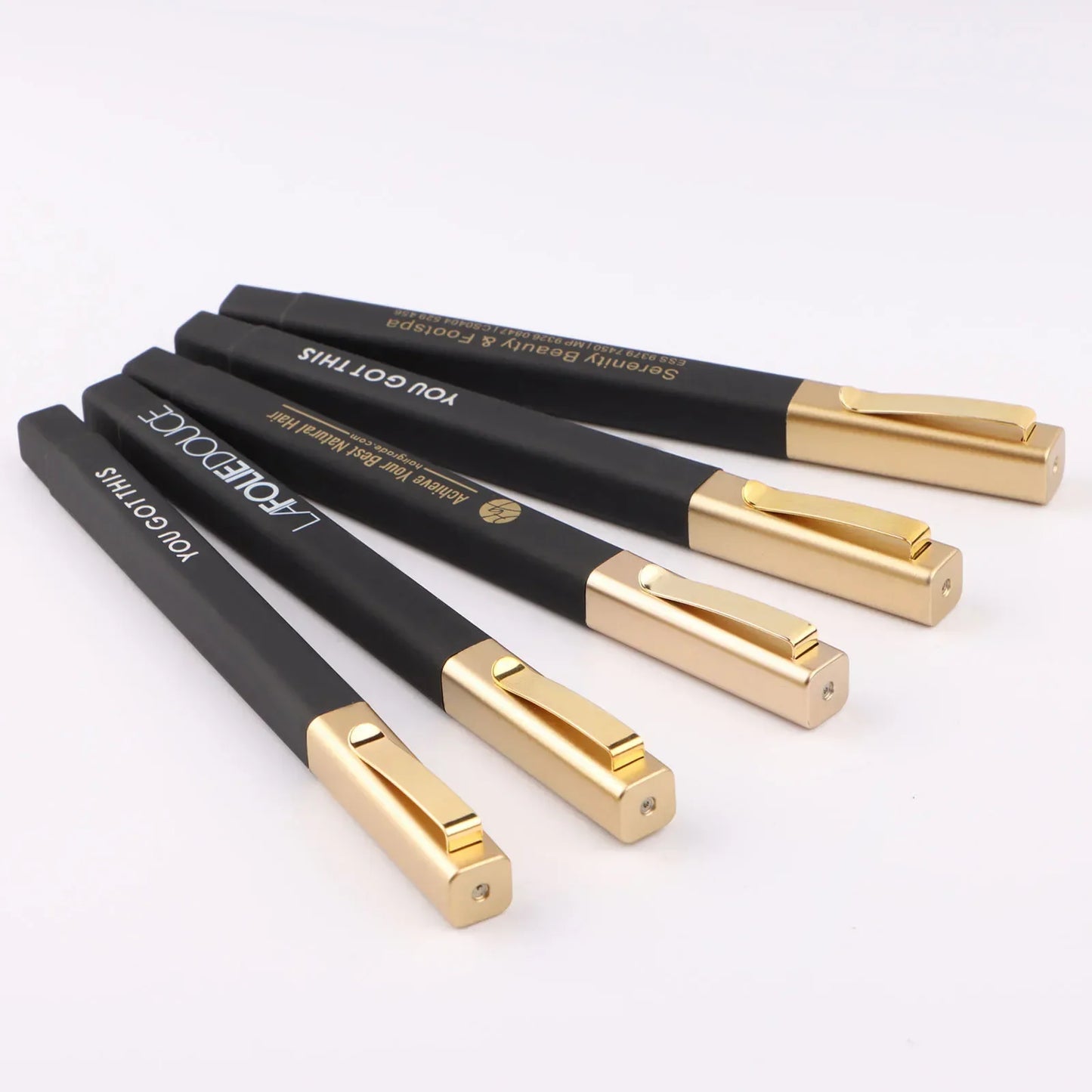 100pcs Free Custom Logo Square Ballpoint Pens ABS Material for Promotional Advertising Gift Pen